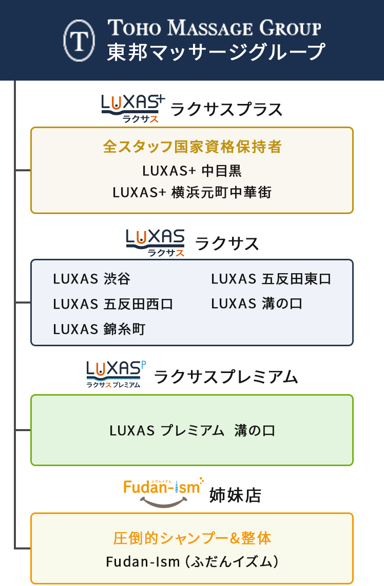 東邦マッサージグループ組織図